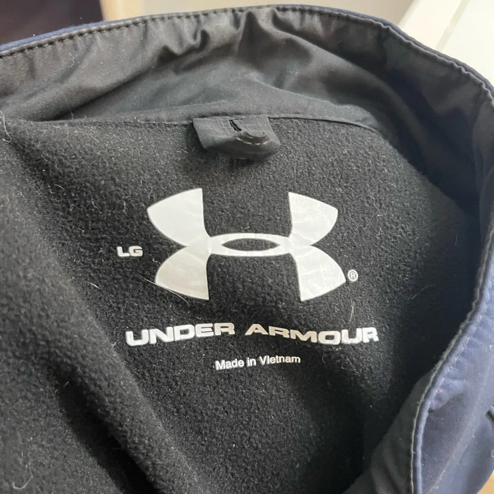 Under Armour Men’s Navy Full-Zip Lightweight Jacket SMU College